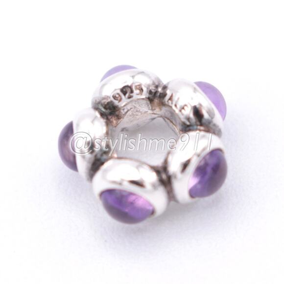 Rare Authentic Pandora Amethyst Cabochon Charm - 790538AM - Picture 6 of 9